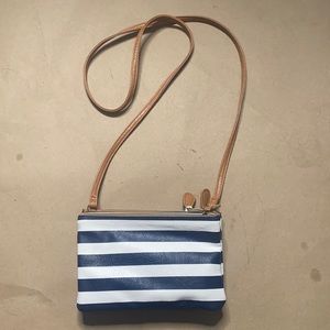 Striped purse